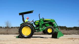 Demo of 85hp John Deere 5085M Tractor with Loader and Canopy Gear Shift Transmission [upl. by Ahtiekahs793]