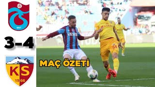 Trabzonspor 3  4 Kayserispor I Maç Özeti  Süper Lig [upl. by Jenny]