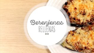 Cómo hacer berenjenas rellenas  Recetas fáciles [upl. by Cogan]