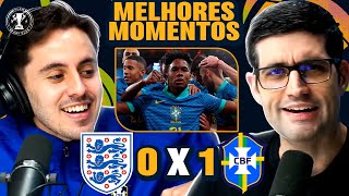 BRASIL AMASSA a minúscula 🤏INGLATERRA🤏 Inglaterra 0 x 1 Brasil melhores momentos [upl. by Ridgley]