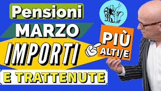 PENSIONI 👉 MARZO NUOVI IMPORTI NETTI 2024 amp TRATTENUTE PiU ALTE❗️ [upl. by Yelhsa]