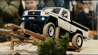 Scale RC Crawler RC4WD LWB mit Killerbody LC70 FIRST RUN [upl. by Ettenay]