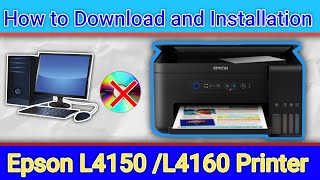 Epson L4150 Printer driver How to download and install on windowsEpson driver setup on Computar [upl. by Sevy]