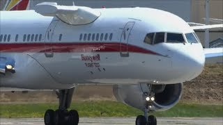 HONEYWELL Boeing 757 With Deform Wing N757HW [upl. by Ecinnej]