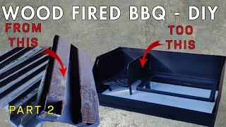 Top Videos Wood Fired Charcoal BBQ Parilla Argentine Grill build  DIY from scrap metal Pt 2 [upl. by Harbard]