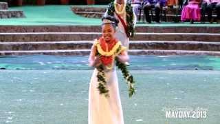 Laie Elementary May Day 2013 Queens Hula  Meleane Tiueti Tonga [upl. by Liva]