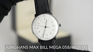 Junghans Max Bill Mega 058482000 [upl. by Ainegue]