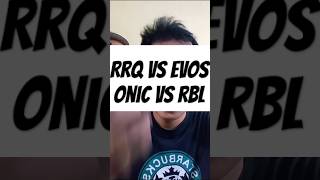 Rrq vs Evos Onic vs Rbl shorts mpl mplid mlbb rrqhoshi rrq evos evosesport onic rebellion [upl. by Yrgoerg872]