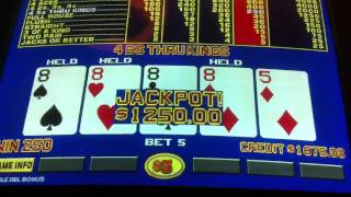 Mohegan Sun Video Poker Jackpots [upl. by Heinrich316]