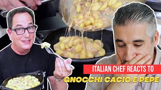 Italian Chef Reacts to GNOCCHI CACIO E PEPE By samthecookingguy [upl. by Michaud356]