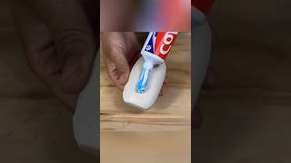 Transform Your Bathroom Amazing Toothpaste and Soap Hack Home Toothpaste DIY Cleaning shorts [upl. by Yrek]