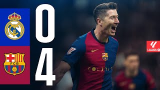 REAL MADRID 0 vs 4 FC BARCELONA  EL CLÁSICO  LALIGA 202425 MD11 [upl. by Nader]