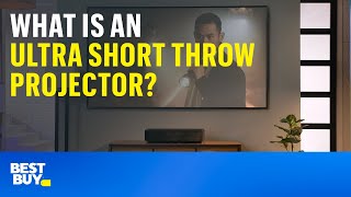 What is an ultrashortthrow projector Tech Tips from Best Buy [upl. by Betti]