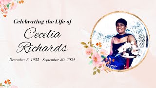 Celebrating the Life of Cecelia V D Richards  Tuesday 8th October 2024  1000 AM [upl. by Wharton]