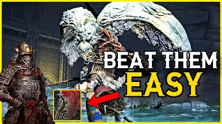 The EASIEST way to beat the Valiant Gargoyles  Elden Ring Boss Guide [upl. by Yarased]