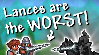 Terraria  1423 Lances are the WORST is it even a weapon [upl. by Ahtimat]