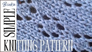 A simple openwork knitting pattern Семпла ажурна плетка How to knit [upl. by Uwton]