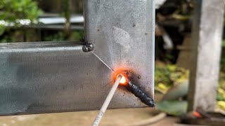 galvanized welding of thin iron at a 90 degree angle which is rarely known [upl. by Sheldon]