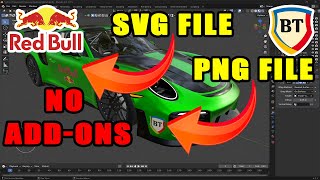 Blender  How to Add Decals SVG and PNG with no addons [upl. by Vories]