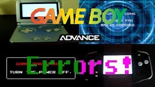 GameBoy Advance All Errors  forgotten GameCube error [upl. by Pricilla723]