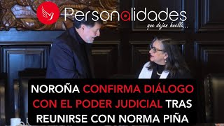 Noroña confirma diálogo con el Poder Judicial tras reunirse con Norma Piña [upl. by Ikey]