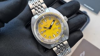 Review Seestern 300T Homage of Doxa Sub 300 Yellow Dial [upl. by Cob197]