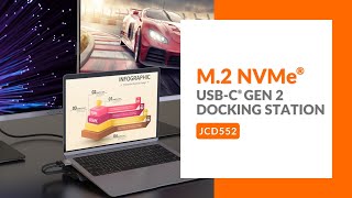 j5create M2 NVMe USBC® Gen 2 Docking Station  Model JCD552 [upl. by Ettenyar]