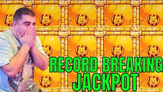 NG SLOT Hit RECORD BREAKING JACKPOT On Huff N Even More Puff Slot [upl. by Ahsit526]