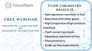 Flow Chemistry Basics II [upl. by Annoynek]