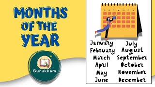 Months of the Year  Preschool English Learning [upl. by Ethelinda]