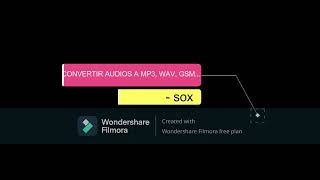 Convertir audio a mp3 wav gsm  con Python  SOX [upl. by Suriaj248]