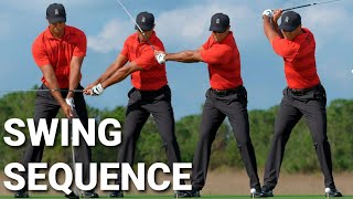 Tiger Woods Driver Swing Sequence  Slow Motion [upl. by Accever]