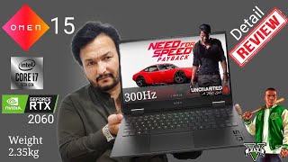 hp OMEN 15 Super Fast 300Hz Gaming Notebook Detail Review amp Games Tested [upl. by Leinahtan]