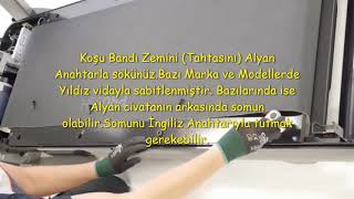 Koşu Bandı Palet Kayış Değişimi  Montajı [upl. by Lagiba]