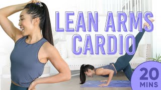 20 Minute Lean Arms Cardio Pilates Workout  7 Day Arm Challenge do this video every day [upl. by Donaugh]