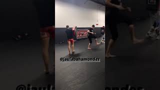 Ignacio Bahamondes UFC Spinning Wheel Kick in Training [upl. by Nivart]