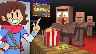 Opening a MOVIE THEATER in Minecraft [upl. by Idnat]