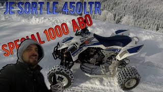 Je Sors Le Suzuki 450 LTR Sur La neige GOPRO SPECIAL 1000 Abonnés 4K [upl. by Schuman]