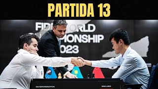 Nepomniachtchi vs Ding  Campeonato Mundial de Ajedrez 2023  Partida 13 [upl. by Eirrok]