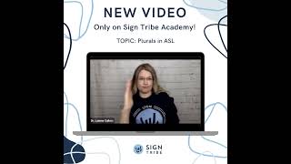 ASL ZOOM WORKSHOP  PLURALS IN ASL  SIGN TRIBE ACADEMY [upl. by Yttocs]