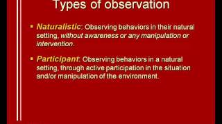 05 Observational methods 12 [upl. by Deedee]