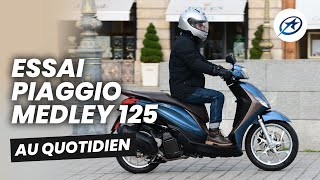 Essai scooter Piaggio Medley 125 2020 [upl. by Lemal152]