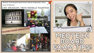 RMT Journey How I prepared and passed the MedTech Board Exam MTLE  tips amp habits  mini vlog [upl. by Lamar]