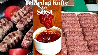 Tekirdağ Köfte  Tekirdağ Köfte Sosu  Tarifi  Tekirdağ Köftesi  Köfte Tarifleri [upl. by Enaj690]