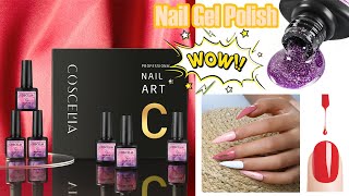 🔹🔸How To Apply Gel Polish On Short Nails  COSCELIA💅 [upl. by Ahsilac]