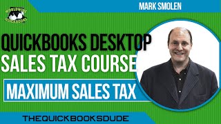 How To Enter Maximum Sales Tax In QuickBooks [upl. by Guarino598]