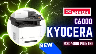 kyocera m2040dn error code c6000  how to clear error c6000  kyocera printer [upl. by Efron]