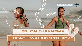 BEST Brazil Beach Walking Tour  Leblon and Ipanema  4k Beaches [upl. by Gannon]