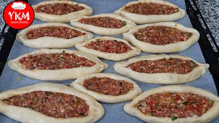 Yumuşacık Hamuru İle Kıymalı Mini Pide ✅ Kıymalı Pide Tarifi ✅ Evde Pide Yapımı 💯 Pide Tarifi  Pide [upl. by Asseralc964]