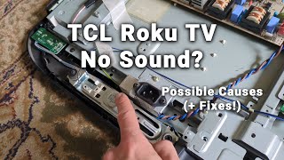 TCL Roku TV No Sound or Audio  Common Causes  Fixes [upl. by Ferreby]